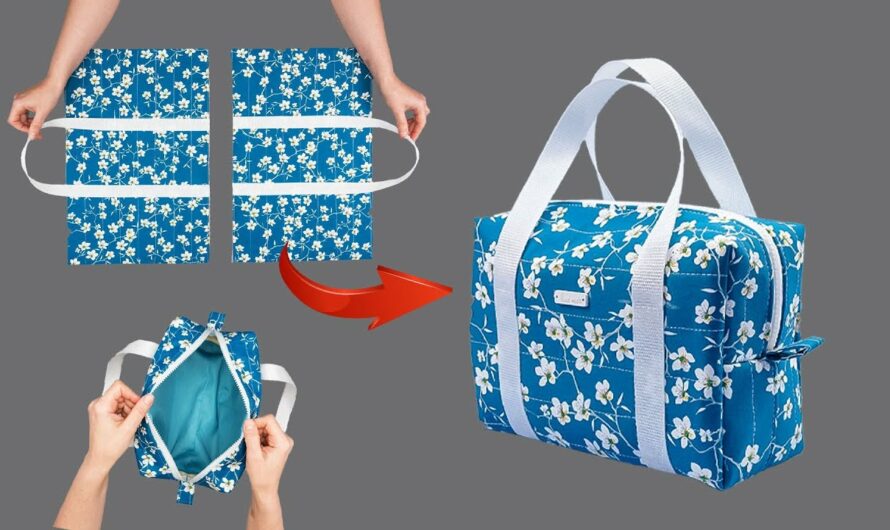 🧵 DIY Travel Quilted Bag – The Simplest Way!