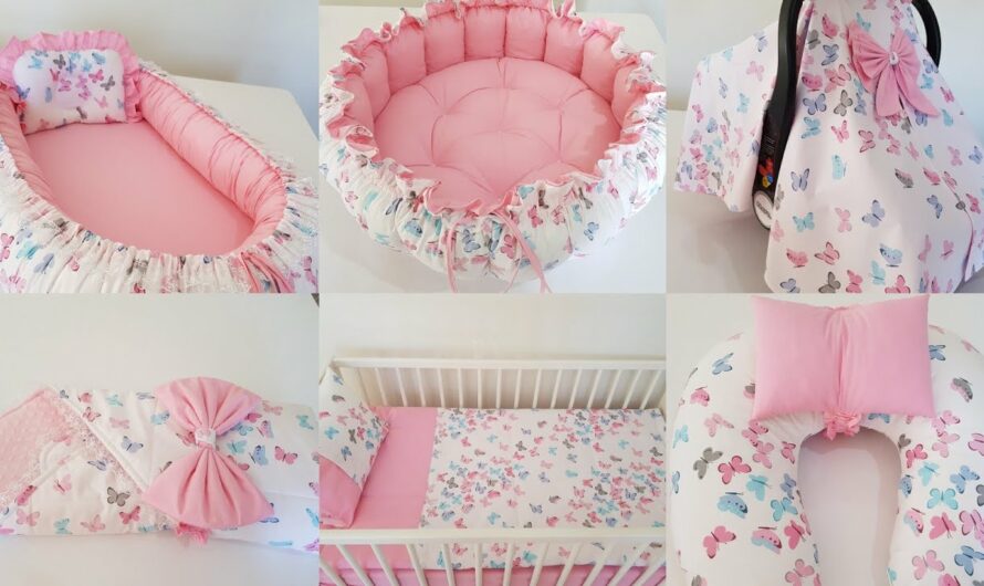 How to Make Pembe Kelebekli Babynest Seti / Babynest Set with Pink Butterfly