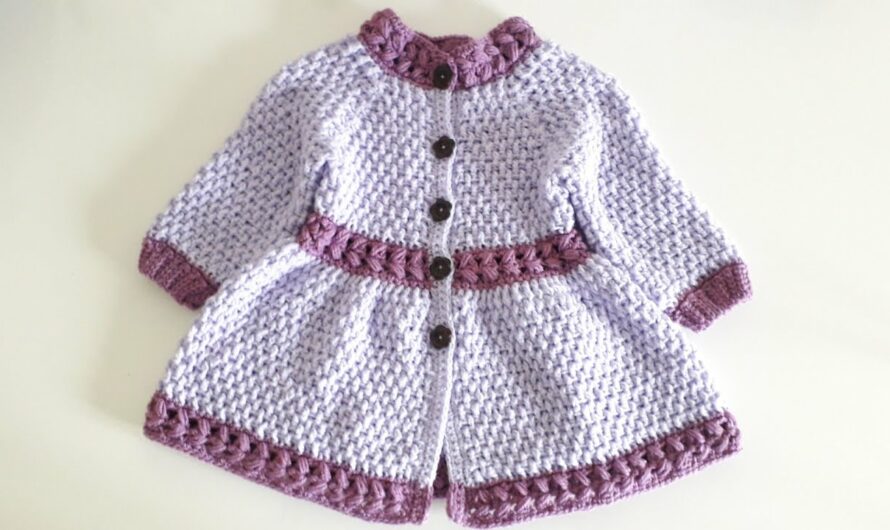 🌸 How to Crochet a “Springtime” Girl’s Coat – Step-by-Step Guide