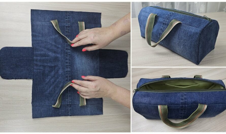 How to Make a Stylish Zipper Bag from an Old Pair of Jeans