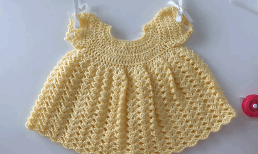 Crochet Easiest Little Princess Baby Dress