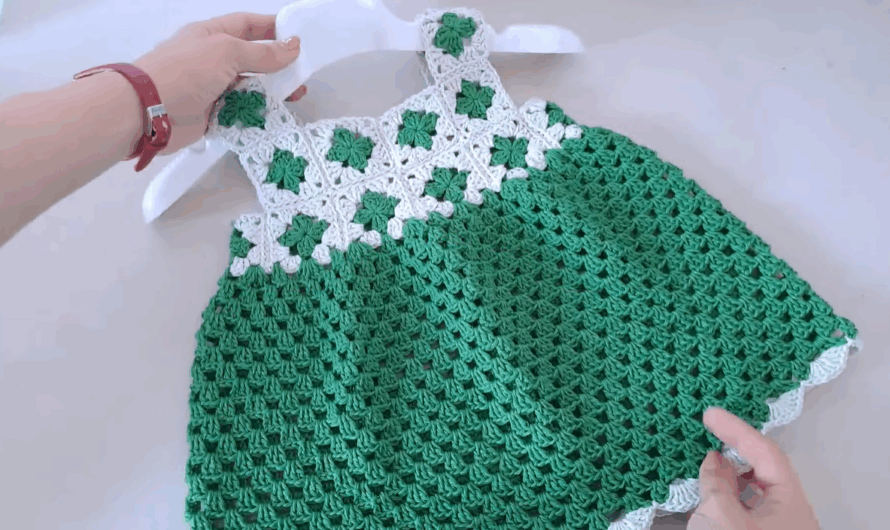 A Sweet Baby Dress Pattern with Motif Yoke