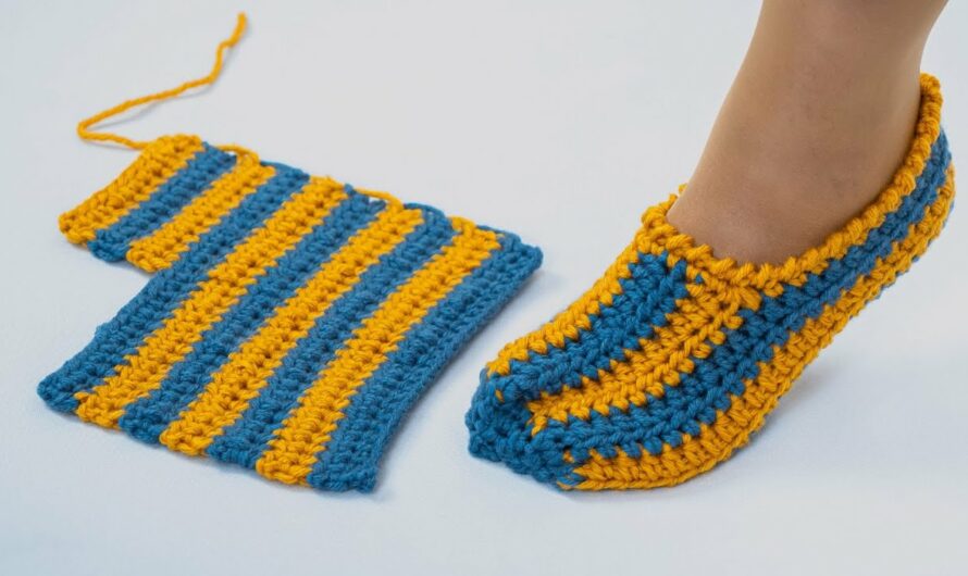 🧶 Fastest Crochet Slippers for Beginners – Easy Step-by-Step Pattern