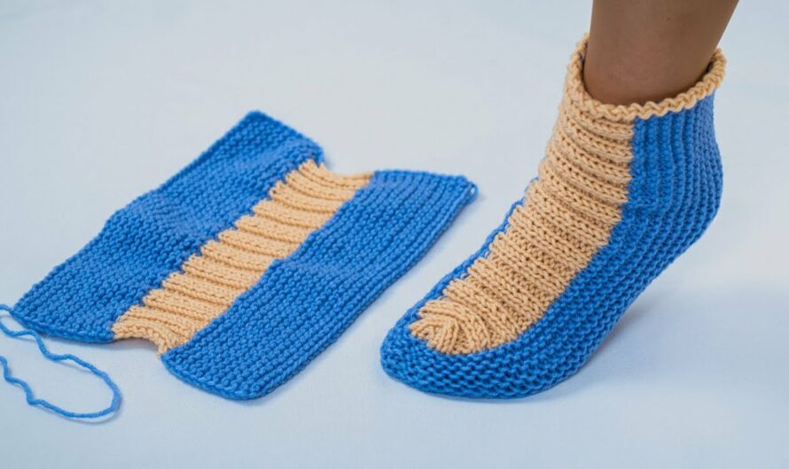 How to Make One-swatched simple knitted socks easy!