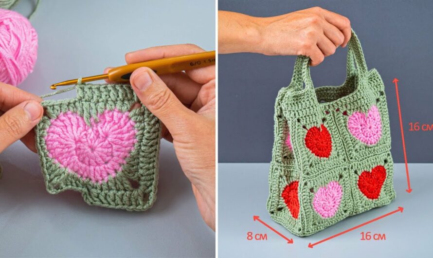 Easy Granny Square Crochet Bag