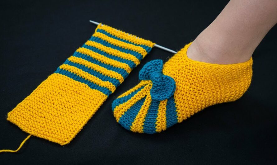 🧶 How to Knit Slippers Easily and Simply — A Detailed Step-by-Step Tutorial