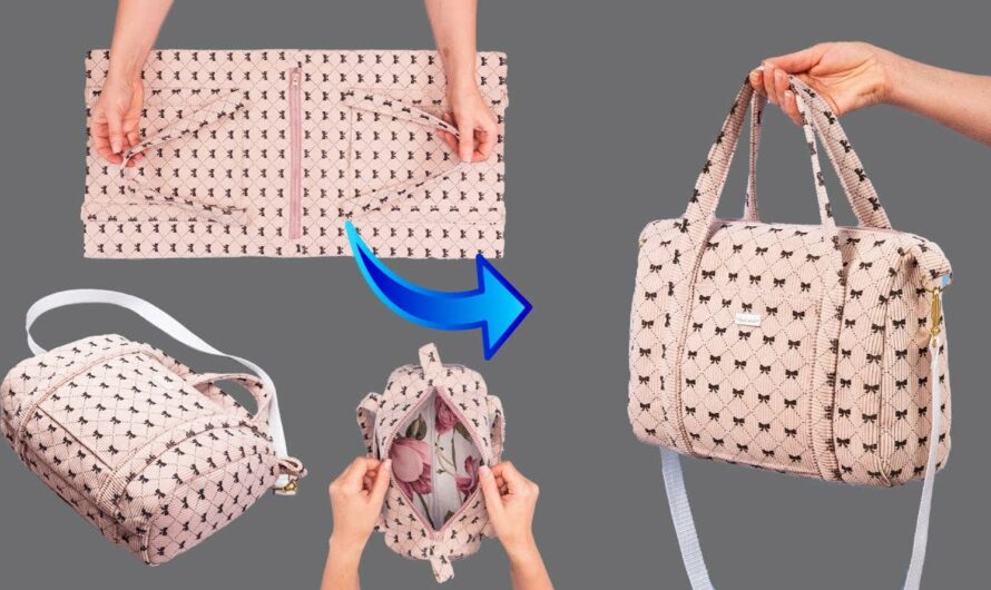 The “Velvet Whisper” Ruched Evening Bag: A Luxurious & Simple Clutch-Tote Pattern