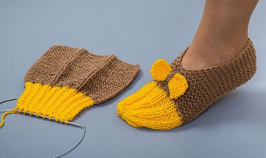 How to Make Simple Seamless-Sole Slippers