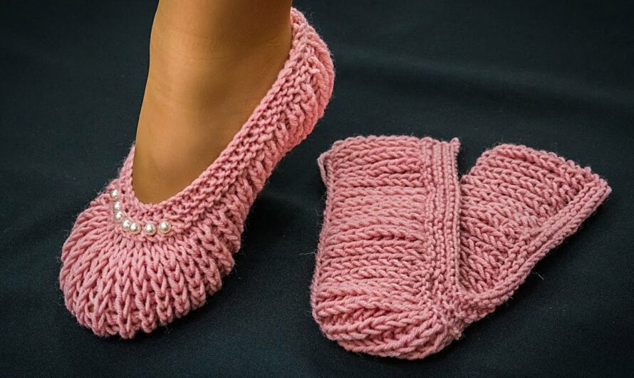 🧶 How to Make Knitted Slippers for Beginners (Super Cozy & Easy!)