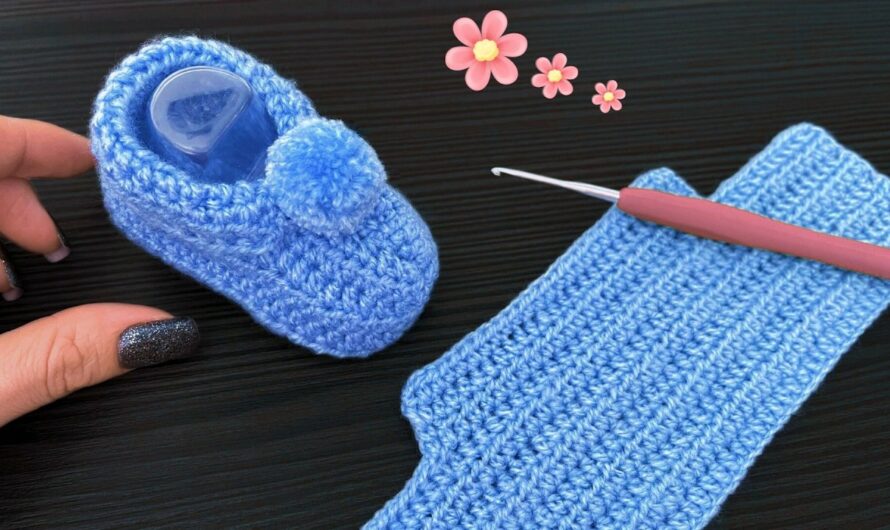 How to Crochet Shoes So Easy: Crochet Small Booties Tutorial