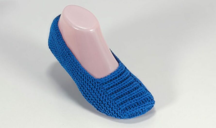 🌊 Ocean Dream Knit Slipper Socks: Super easy knitting slipper