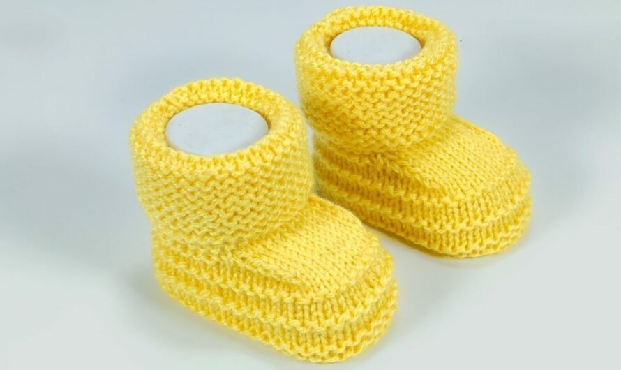 🧶Knitted Baby Booties: Sunshine for Little Toes