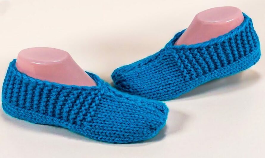 🧶Easy Knitting Slippers For Beginners Step-by-Step