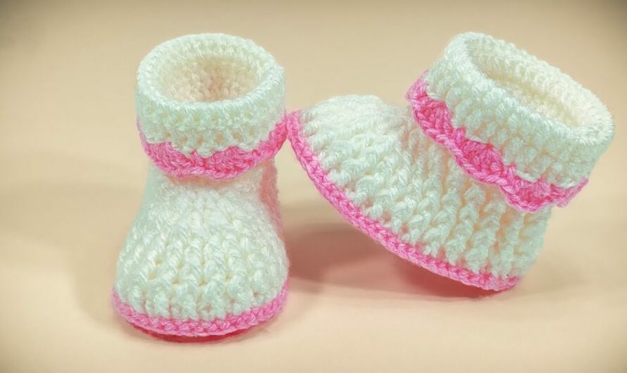 🧶 Sweet Crochet baby shoes from 3 to 6 months: A Detailed Pattern