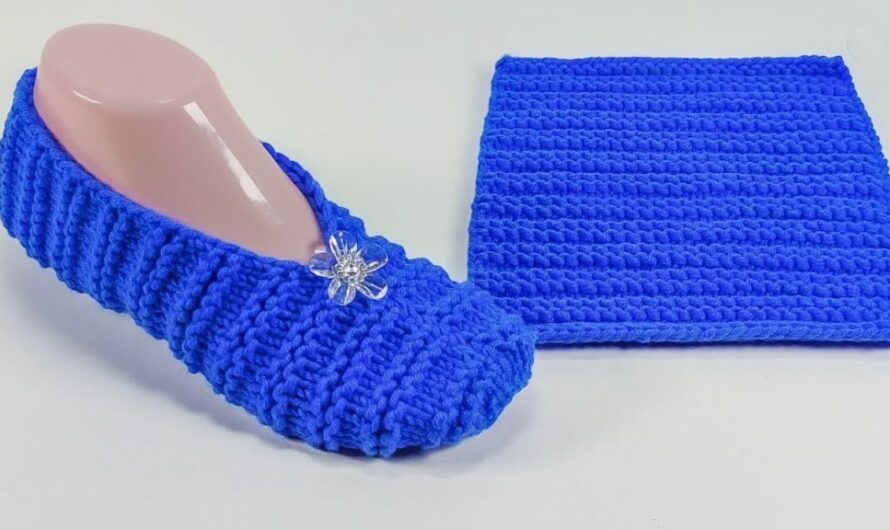 💙Easy and beautiful knitting slipper