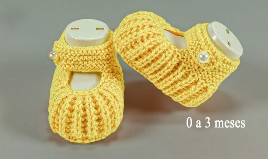 💛Knitting booties for babies (0 to 3 Months) – Easy and quick step by step