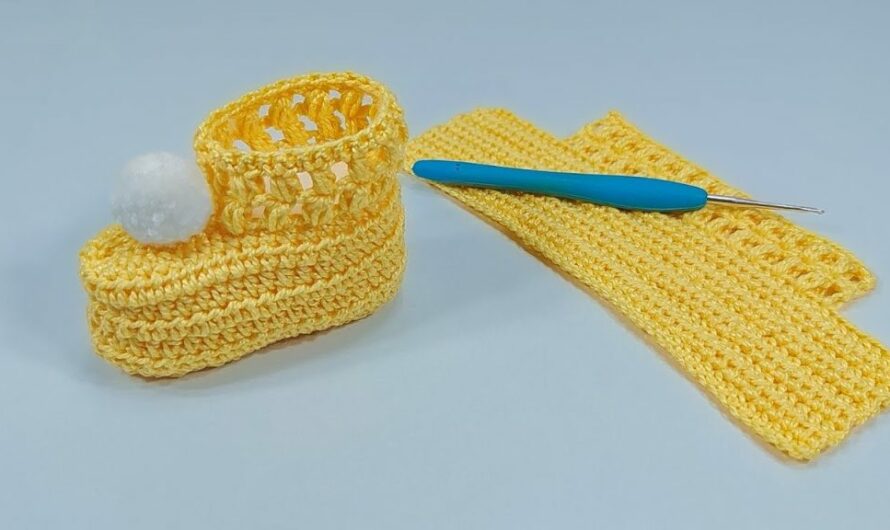 ☀️Very easy crochet baby shoes