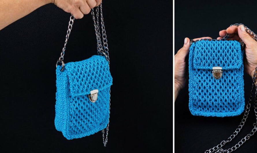DIY cute crochet bag easily