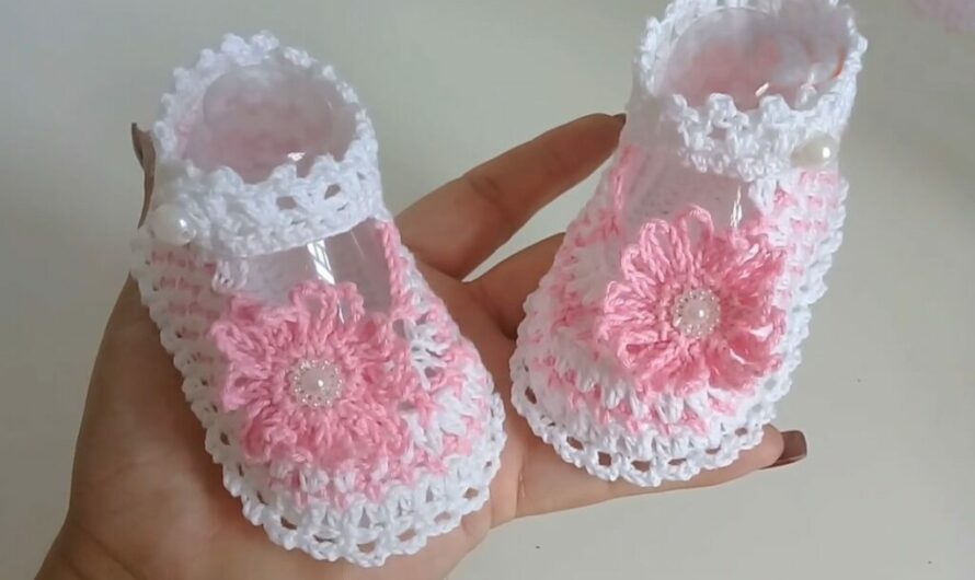Crochet Adorable Baby Mary Jane Shoes: Video tutorial