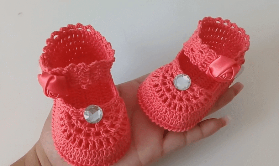 Adorable Crochet Mary Jane Baby Shoes