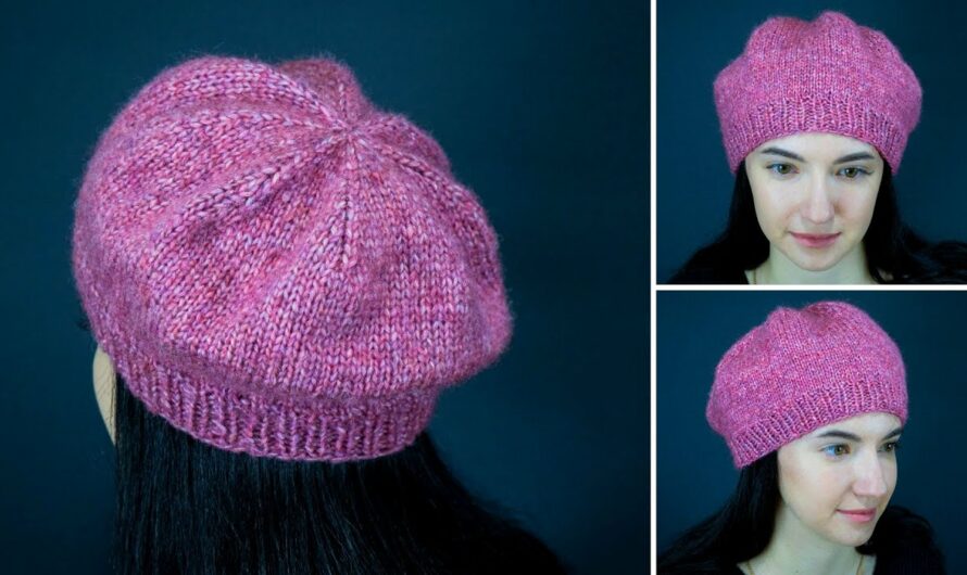 How to Make a Simple Knitted Beret (Any Size)