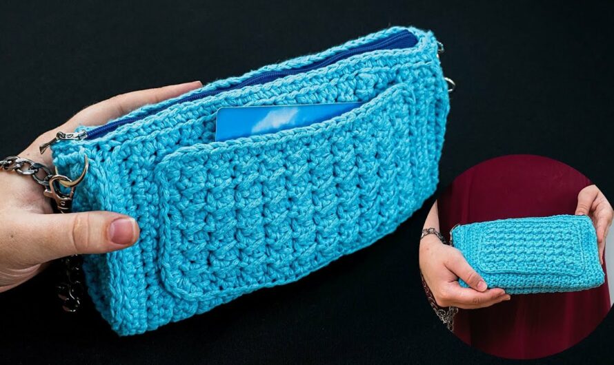 How to Make a Crochet Handbag with Interior and Exterior Pockets