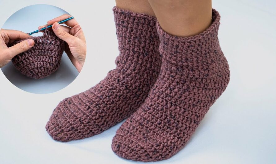 Crochet slippers quickly and simply – for beginners!