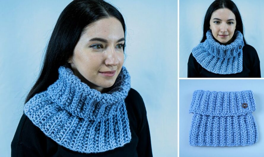 The simplest knitted scarf-snood without seams – even a beginner can handle it!