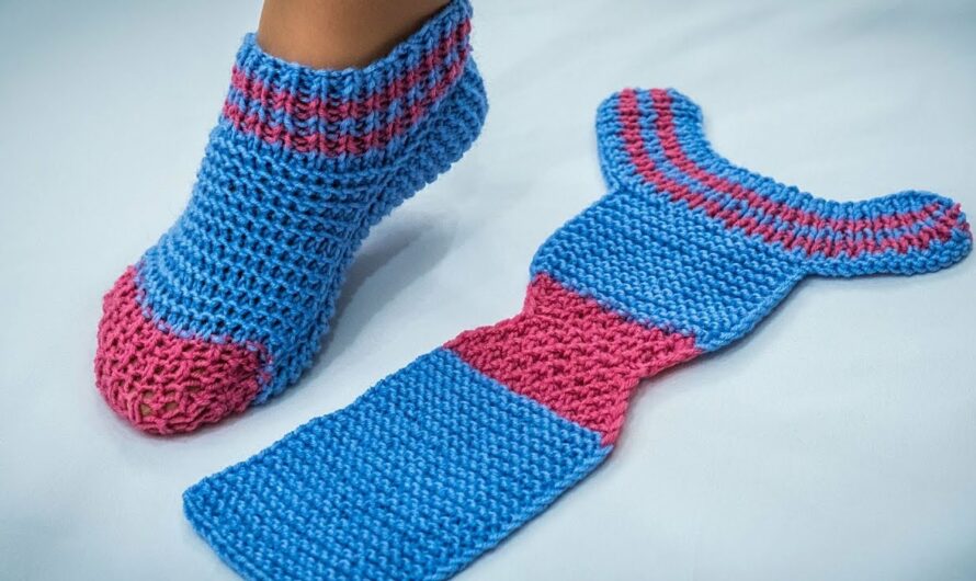Easy and simple to knit socks doing one swatch!