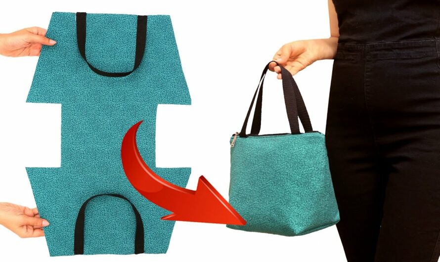 One-Piece Wonder: The “Wide-Base Zip-Top” Handbag – An Ingenious Sewing Tutorial