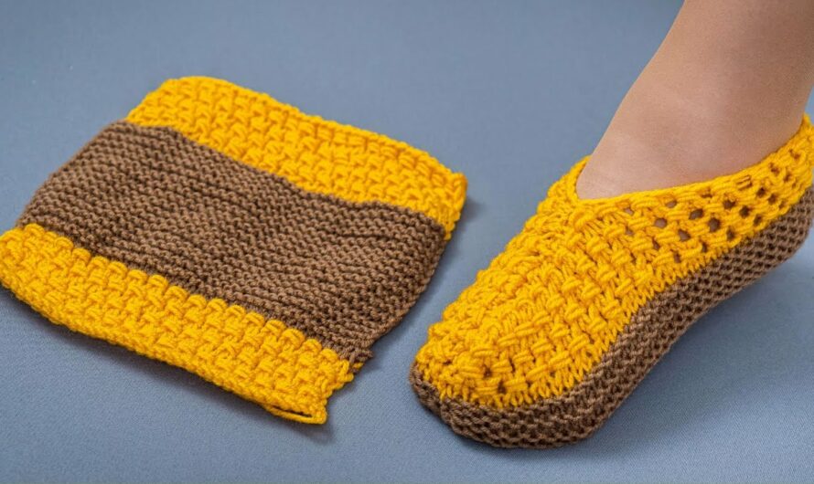 How to Make Simple Knitted Slippers in an Hour – Tutorial for Beginners