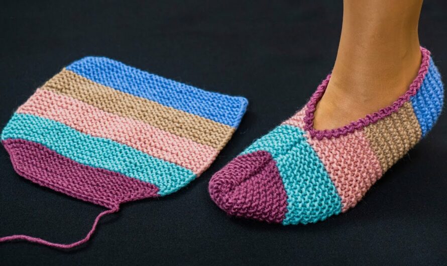 How to Make Easy Knitted Slippers