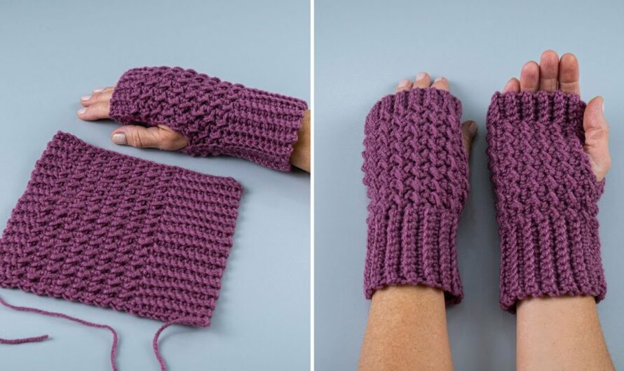 How to Make Warm Crochet Fingerless Mittens – Easy and Quick!