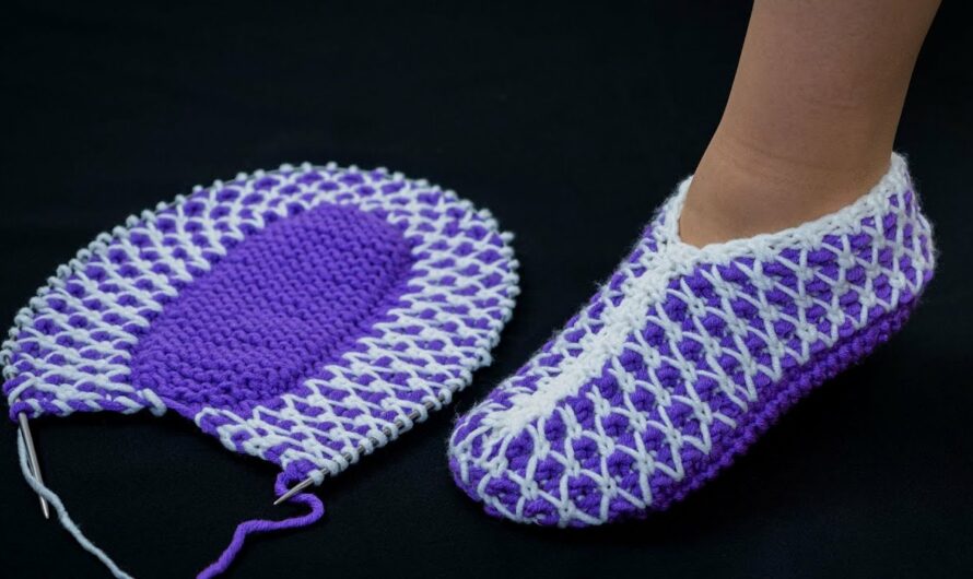 How to Make Elegant Slippers on 2 Knitting Needles (Simply and Easily)