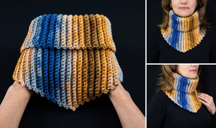 🧶 How to Make the Simplest Knitted Snood-Collar — Quick & Easy!