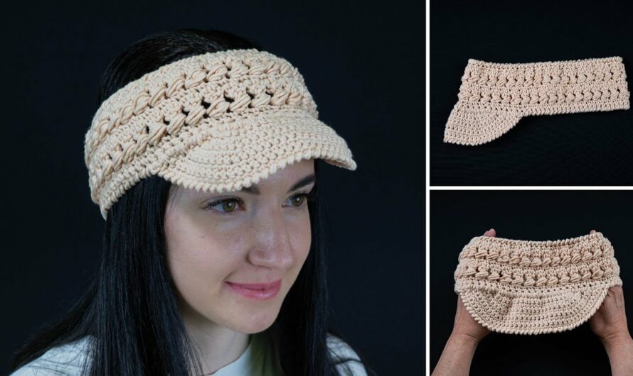 🌴 Crochet Headband–Palm Visor Tutorial