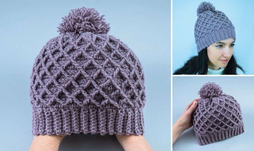 How to Make a Beautiful Crochet Hat with a Honeycomb Pattern