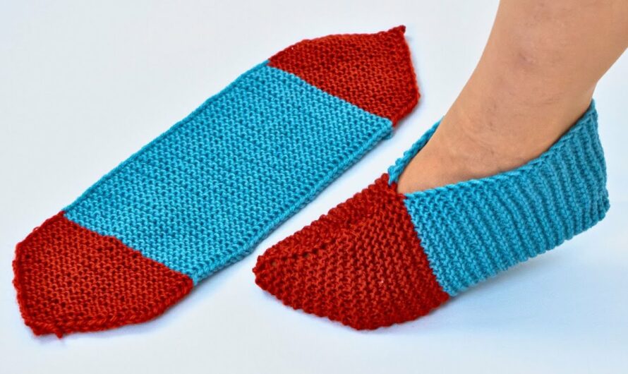 How to Make Super Easy Knitted Slippers