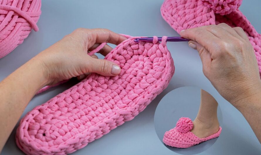 How to Make Comfortable Crochet Home Slippers on a Sole
