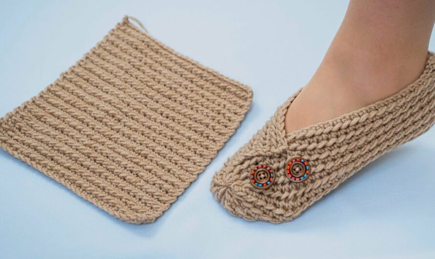 How to Make Crochet Slippers Out of a Rectangle (Beginner-Friendly Guide)
