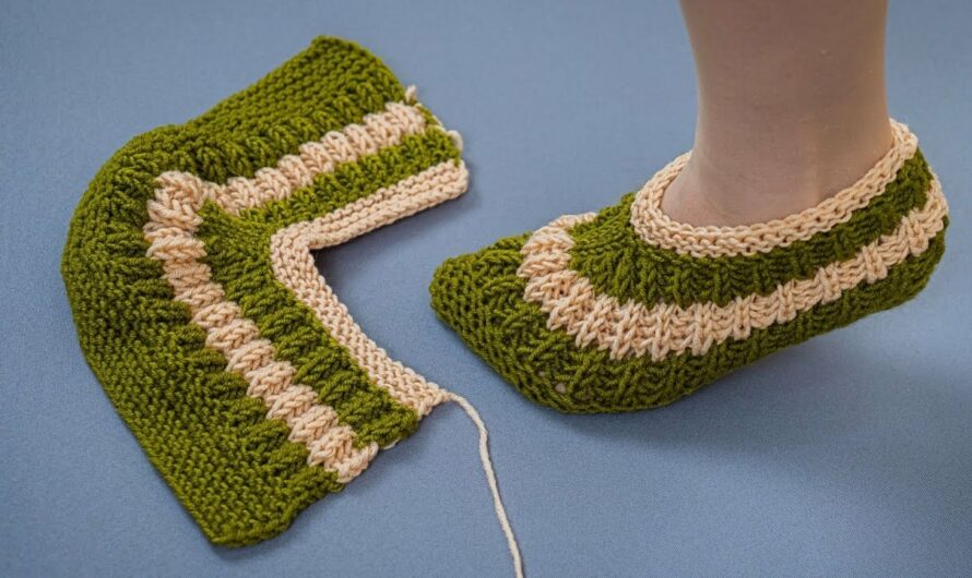 How to Make the Simplest Knitted Slippers