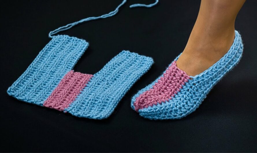 How to Make Simple Crochet Slippers with One Swatch (Beginner Friendly)