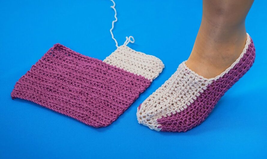 How to Make Easy One-Piece Crochet Slippers