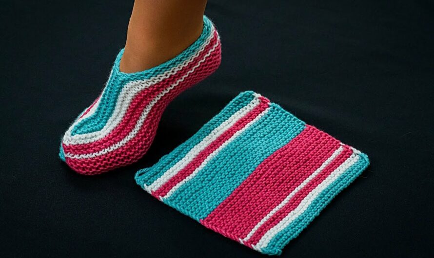 How to Make Slippers with a Seam on the Sole