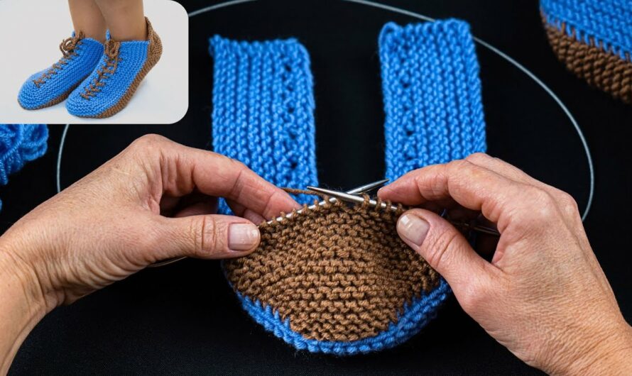 How to Make Very Simple Knitted Slippers