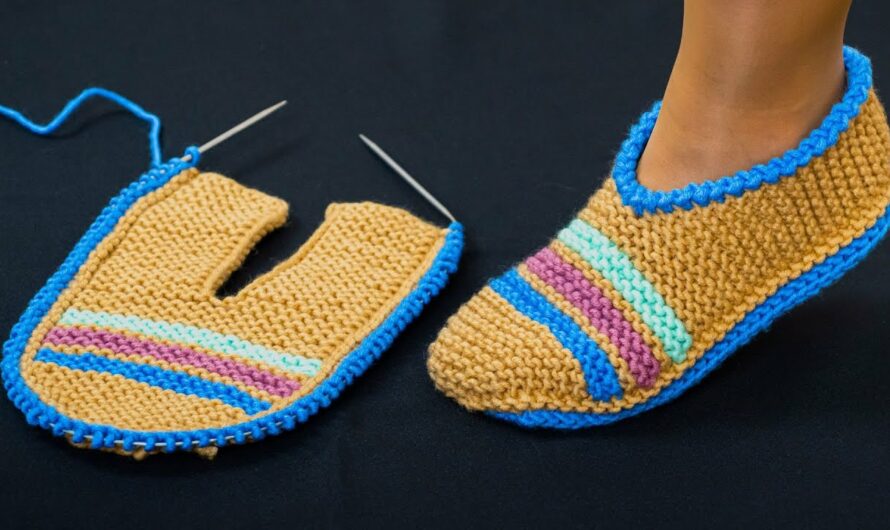How to Make Simple Knitted Slippers for Beginners