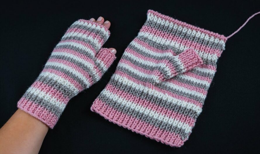 How to Make Warm Knitted Mittens – A Perfect Variant for Beginners and Quick Knitting