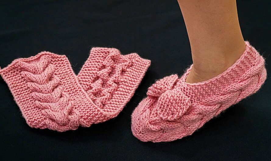 How to Knit Slippers with Knitting Needles – Detailed Tutorial