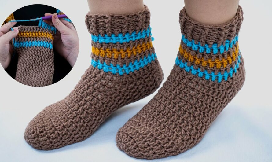 How to Make Crochet Socks-Slippers Easy and Quick – Even a Beginner Can Handle It!
