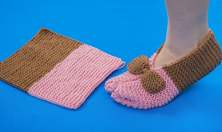 How to Make Simple Knitted Slippers Without a Seam on the Sole